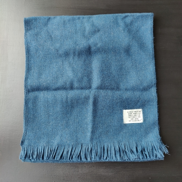 Vintage | 100% wool | blue 🔵 Men's scarf 🧣 - Picture 7 of 7